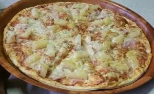 Pizza GroB Ø 30cm Peperoniwurst,mit Pilzen